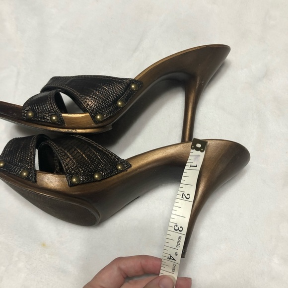 Victoria Spencer 8.5 Slither Snakeskin Heel Brown - Picture 13 of 16